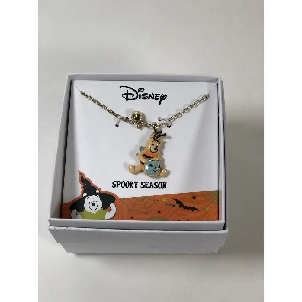 NEW Winnie the Pooh Hunny Bee Halloween Charm‎ Necklace Trick Treat